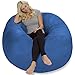 Chill Sack Bean Bag Chair - 5' Giant Memory Foam Lounge Chair with Soft Microfiber Cover – Cozy Furniture for Living Room, Dorm, & Kids' Rooms – Comfortable 5 Ft, Microsuede Lounge Sofa, Royal Blue