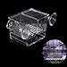 boxtech Aquarium Fish Tank Hatchery Incubator Breeding Box, Acrylic White Breeder Isolation Divider Hatching Boxes Accessory Small Baby Fishes Shrimp Clownfish Guppy (5.2x2.7x2.9'')