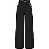 GRACE KARIN Wide Leg Dress Pants for Women 2026 High Waisted Work Pants Business Casual Buttons Trousers with Pockets