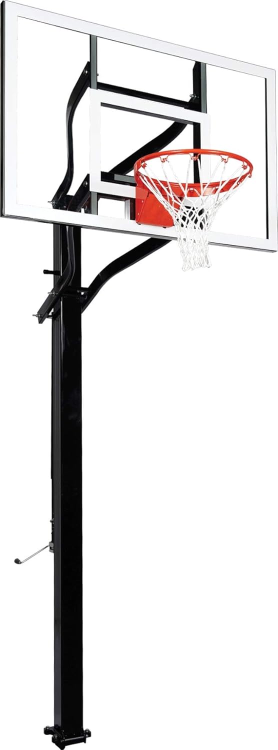 Goalsetter X554 In Ground Adjustable Basketball System with 54-Inch Glass Backboard and Flex Rim : Sports & Outdoors