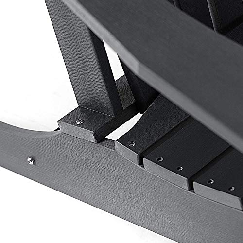 SERWALL Adirondack Chair for Patio Garden (Folding Gray) My Coastal Decor