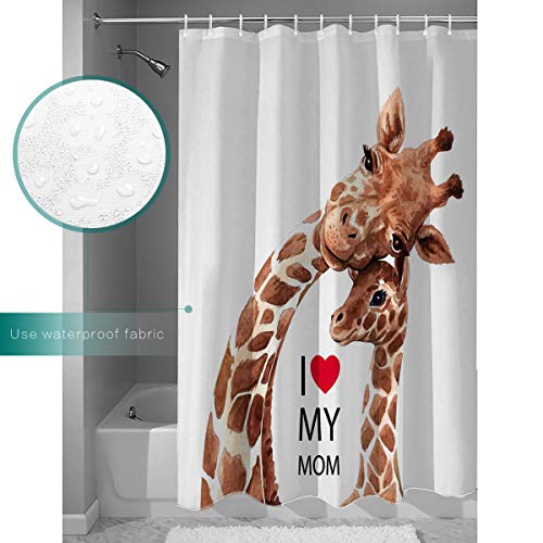 Giraffe Mother & Son Bath Curtain - Image 4