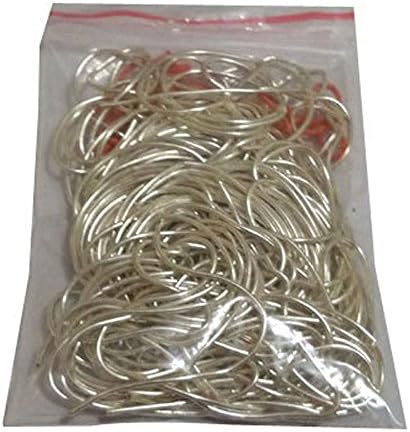 16 Gram 600 inches Diameter 1mm Silver Color Large Bag French Wire for Beading and Jewelry Making, Sold by Bag