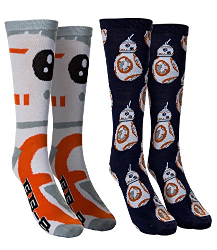 Men's Star Wars Casual Crew 2 Pack Socks (BB-8)