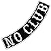 VEGASBEE® NO Club Patch Embroidered Iron-On Patch Biker Jacket Rider Vest Bottom Rocker 12
