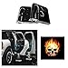 Soondar 2 pcs Universal Wireless Car Projection LED Projector Door Shadow Light Welcome Light Laser Emblem Logo Lamps Kit, No Drilling (Skulll)