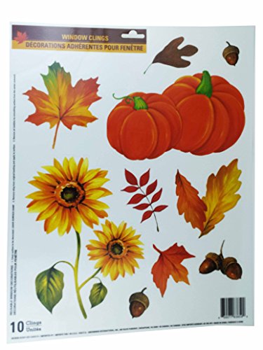 Fall Harvest Window Clings (Pumkins ~ Flowers ~ Acorns)