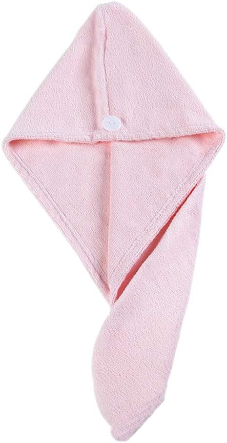Gaddrt Pearl Velvet Shower Bath Cap Hat Quickly Dry Hair Hat Wrapped Towel Bathing Cap (Pink)
