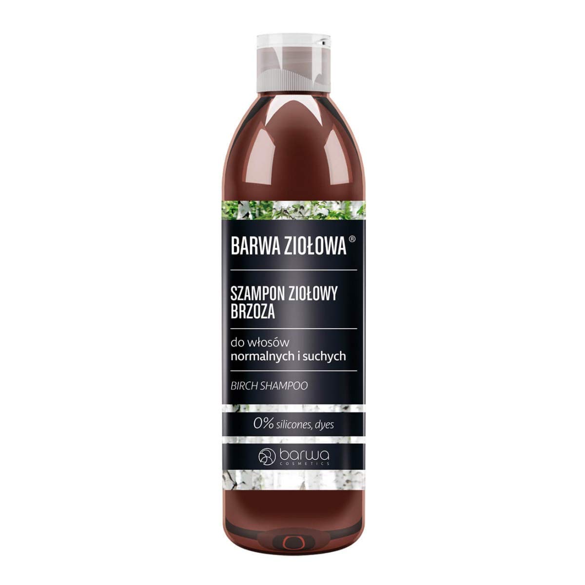 Barwa Herbal Birch Shampoo for Normal & Dry Hair 0% Silicones & Dyes 250ml