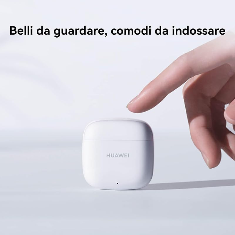 FreeBuds SE 2, Durata della Batteria fino a 40 Ore, IP54 Resistenti a Polvere e Schizzi, Connessione Robusta Bluetooth 5.3, Audio Stabile, IOS e Android, Bianco