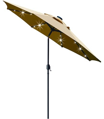 360-degree led cantilever offset patio umbrella w/ tilt - 10ft 10 Ft Solar LED Cantilever Patio Umbrella With 360 Degree Rotation And —  ShipItFurniture