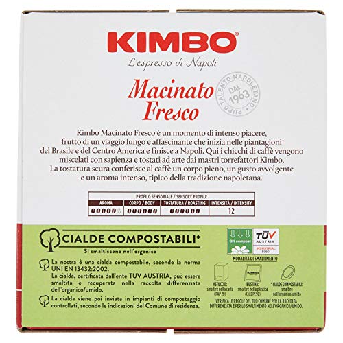 Kimbo Macinato Fresco Kaffeepads Espresso ese 30 Pads Kaffee Coffee e.s.e. 44mm – Bild 3