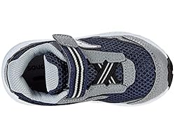 Saucony Ride 10 Jr Running Shoe, Navy/Grey, 8 US