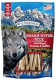 Blue Buffalo Wilderness Snake River Stix Grain Free Soft-Moist Dog Treats, with Trout, Venison & Rabbit 6-oz bag