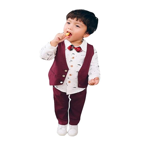 baby boy maroon shirt