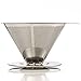 One Cup Coffee Maker by HouseBasics, Pour Over Coffee Dripper made with Stainless Steel Micro Mesh, Filterless, Reusable