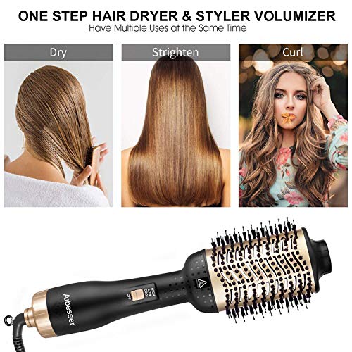 Aibesser-Haartrockner-5-In-1-Upgrade-Multifunktions-Warmluftbrste-Hair-Dryer-Volumizer-Heiluftbrste-Negativer-Lonic-Fhnbrste-Stylingbrsten-Heiluftkamm-Haargltter-Brste-fr-Alle-Styling