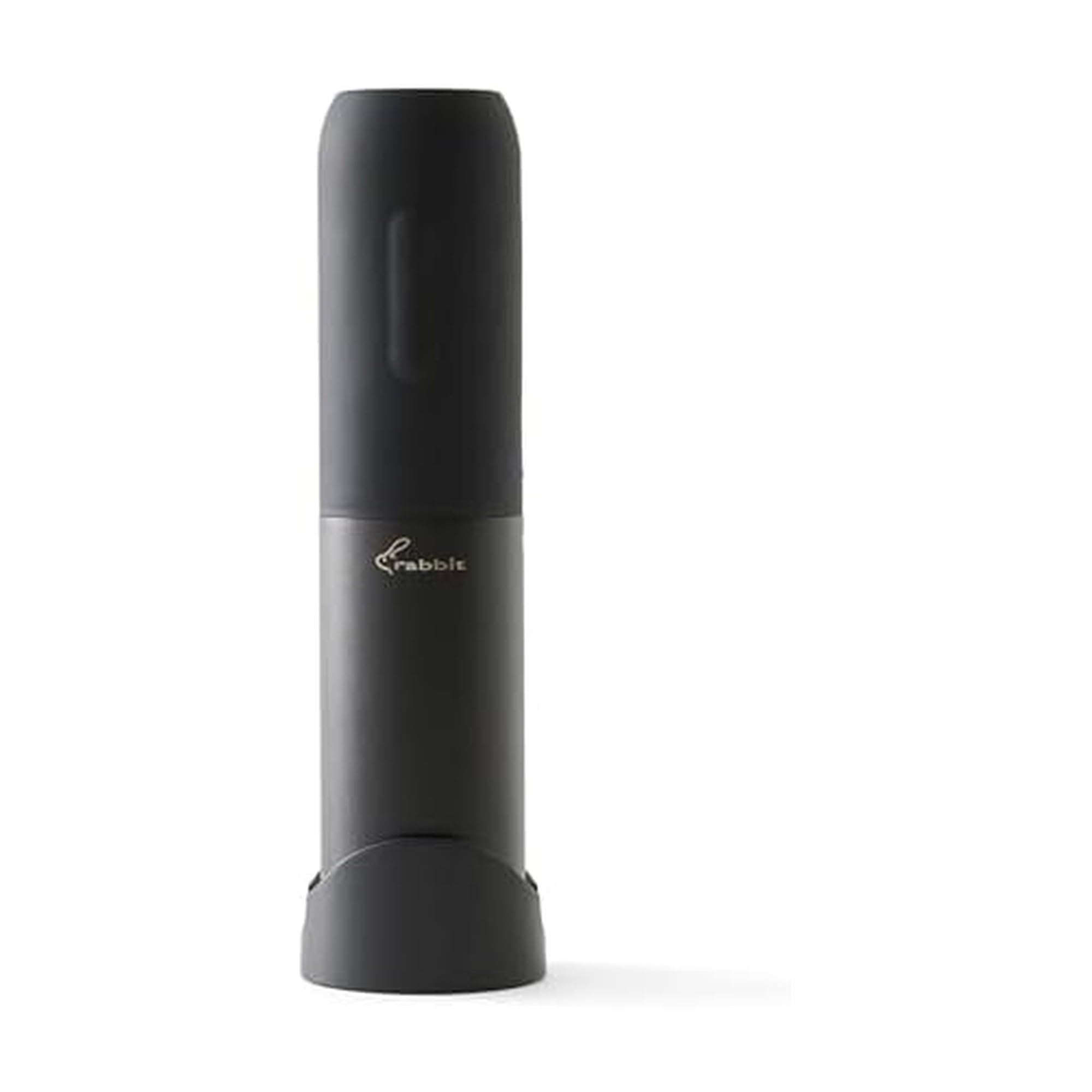 Photo 1 of Rabbit Compact Electric Corkscrew Wine Bottle Opener, Black, 10.75 Inch