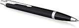 Parker IM Ballpoint Pen Matte Black Chrome Trim Medium Point Blue Ink Gift Box