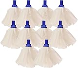 Avern Cleaning Exel Mop Heads Blue 10 Pack Big White Socket Fit