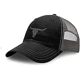 Custom Richardson Soft Mesh Cap Hat Embroidered Cow Skull B Embroidery Trucker Hats for Men & Women Cotton