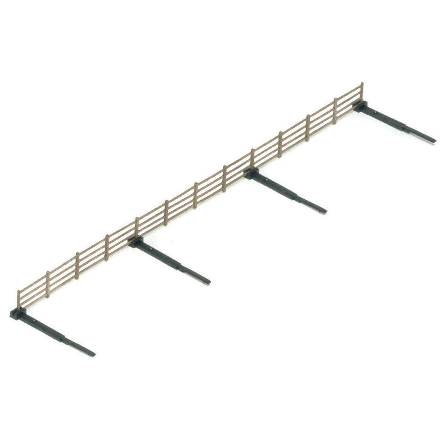 Hornby R537 OO Gauge Lineside Fencing, Model Train Accessories for Adding Scenery, Dioramas, Woodland, Buildings and More to 00 Gauge Model Railway - 1:76 Scale, Brown