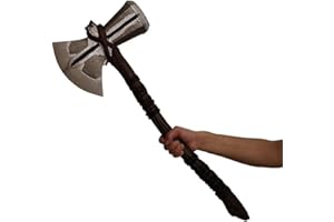 damdos Halloween Prop Cosplay Axe PU Foam Axe, 28" PU Foam Axe Halloween Weapon Hammer Collector Cools Axe Brithdays Gift