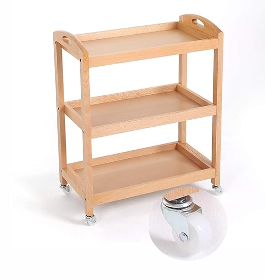 Carros de servicio almacenamiento Estantes de madera sólidos del ...
