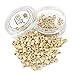 200Pcs Beads Silicone Aluminium Micro Nano Rings 3mm Lined For I Tip/Nano Hair Extensions Tool Beads (1 Bottle, Blonde Color)