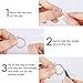 Vetoo Invisible Ring Size Adjuster for Loose Rings - Clear Ring Sizer, Ring Guard, 4 Sizes Fit for Any Rings, Pack of 16(1.2mm/2mm/3mm/4mm)