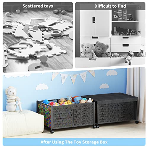PHINOX Toy Box Storage, Toy Chest Toy Organizers and Storage Bins