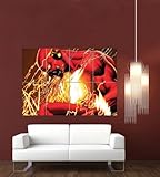 Doppelganger33LTD The Flash Comic Book Poster - Cartoon Giant Art Print G1071