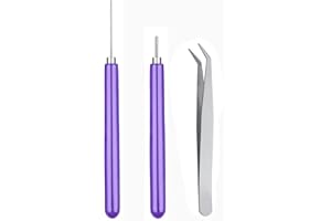 Ruwado 3 Pcs Quilling Tools Set Metal Slotted Tool Needle Tweezers Rolling Curling Kit Multifunctional Pen for DIY Cardmaking
