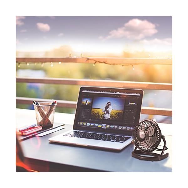 Orzly-Usb-Fan-Portable-Mini-Table-Silent-Desk-Fan-Black-Retro-Look Orzly Usb Fan Portable Mini Table Silent Desk Fan - Black Retro Look