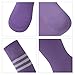 3street Unisex Triple Stripe Knee-High Over Calf Athletic Soccer Tube Socks 2-12 Pairs