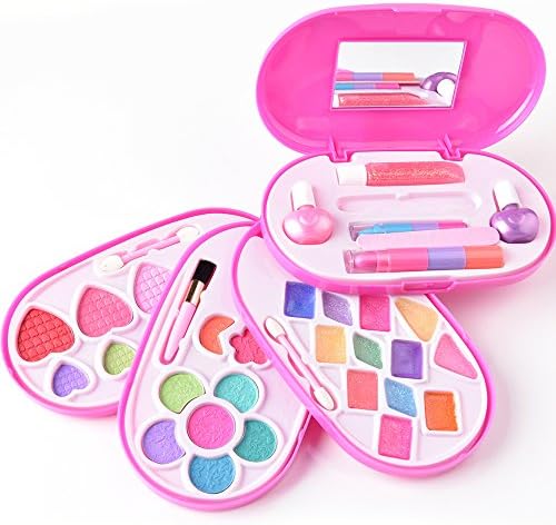 Real Makeup Set Girls Cosmetics Makeup Kit Pretend Play Dress up Princess Game