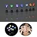 AYAMAYA LED Light Up Earrings Decoration, 9 Pairs LED Earrings Studs Halloween Flashing Blinking Stainless Steel Earrings Studs Dance Party for Men/Women/Girlfriend/Boyfriend/Her