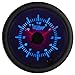 GlowShift White 7 Color Analog Clock Gauge - White Dial - Clear Lens - 2-1/16