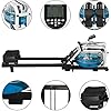 BZLLW-Water-Resistance-Rowing-Machine-Home-UseSimulate-Underwater-Sound-Indoor-RowerFoldable-Rowing-Machinewith-LCD-DisplayDisplay-TimeSpeedDistanceCaloriesEtc BZLLW Water Resistance Rowing Machine Home Use,Simulate Underwater Sound Indoor Rower,Foldable Rowing Machine,with LCD…