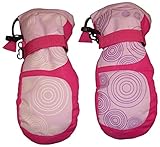 N'Ice Caps Girls Magical Color Changing Circle Scroll Print Ski Mitten