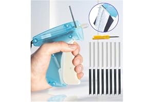 VIDONIO Stitchy Quick Clothing Fixer,Mini Tagging Gun for Clothing Fine Stitch Gun Tiny Quick Stitch Sewing Gun for Garment Sewing Stitchy Tagging Gun with 2 Needle, 1000 Black & 1000 White Tiny Fasteners