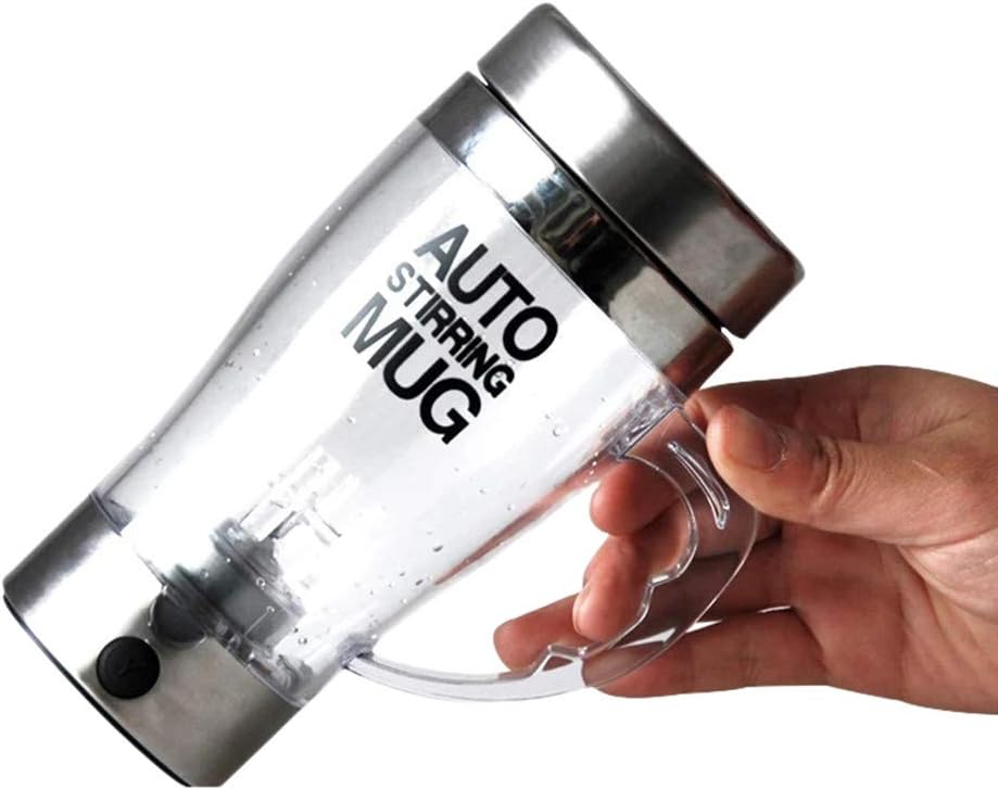 Mkcether Magnetic Stirring Coffee Mug,Lazy Electric Stainless Steel Self Mixing Cup,Unique Gifts Travel Cupfor for Automatic Blending of Coffee Drinks,Protein Shakes,Ice,Iced Coffee,Sugary Drinks