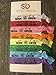 Sportybella Swimming Hair Ties, Hair Accessories For Girls, Women, Teens & Kids. No Crease Elastic Hair Ties Set, Born to Swim, Ponytail Holders for Swimmers & Swim Team, 8pcs.