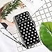 iPhone Xs Max Case, iPhone Xs Max Wallet Case with Credit Card Holder Slot Leather Wallet Zipper Pocket Purse Handbag Wrist Strap Case for Apple iPhone Xs Max - 6.5 inch 2018 - Polka Dots
