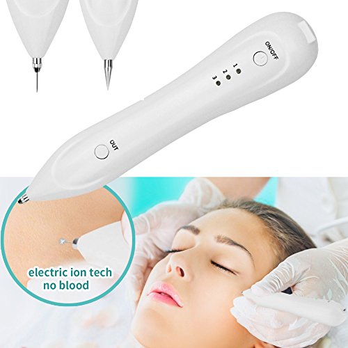 ZDU Dot Mole Removal Remover Pen Skin Tag Eraser Plasma Pen Spot Tattoo Removal Pen for Skin Tag Nevus Freckles Dark Spot Birth Mark Skin Pigmentation Age Spots Warts Tattoo USB Charging