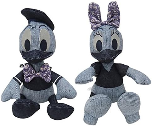Amazon 2個セット Edwin Disney デニム ぬいぐるみ バンダナドナルド デイジー ドナルドダック デイジーダック ディズニー ぬいぐるみ おもちゃ