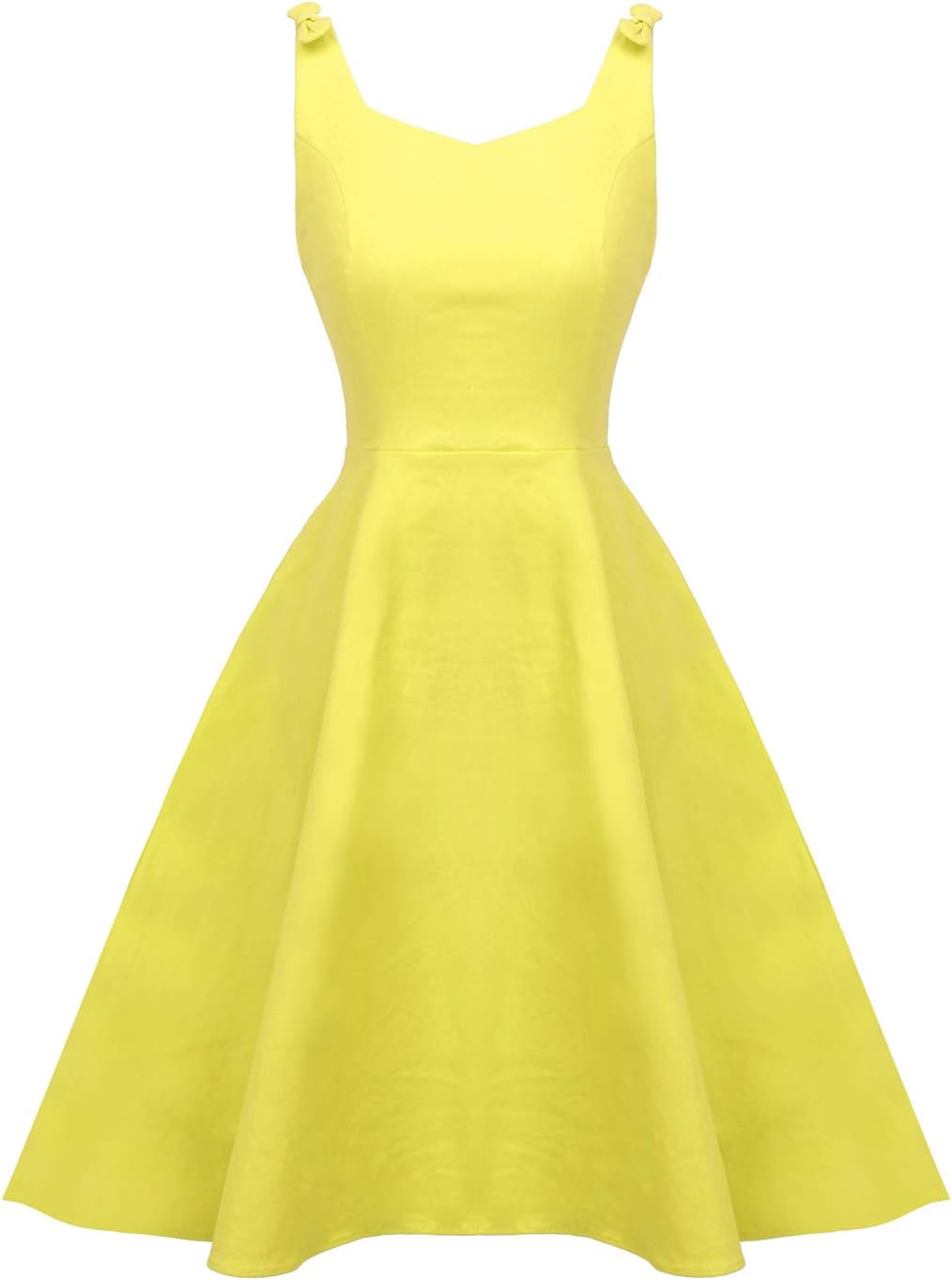 FAIRY COUPLE Women's 1950's Bowknot Vintage Retro Polka Dot Rockabilly Party Swing Dress