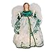 Kurt Adler UL 10-Light Angel Treetop Figurine, 12-Inch, Irish Tree Topper