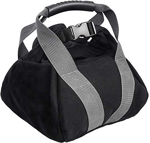Weight Kettlebell Sandbag, Adjustable Weightlifting Training Filled Fitness Workout Bag Comfortable Handle Buckle Lock Portable Sandbag for Powerlifting-Weight Exercise-Running and Crossfit