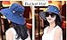Packable Extra Large Brim Floppy Sun Hat Reversible UPF 50+ Beach Sun Bucket Hat
